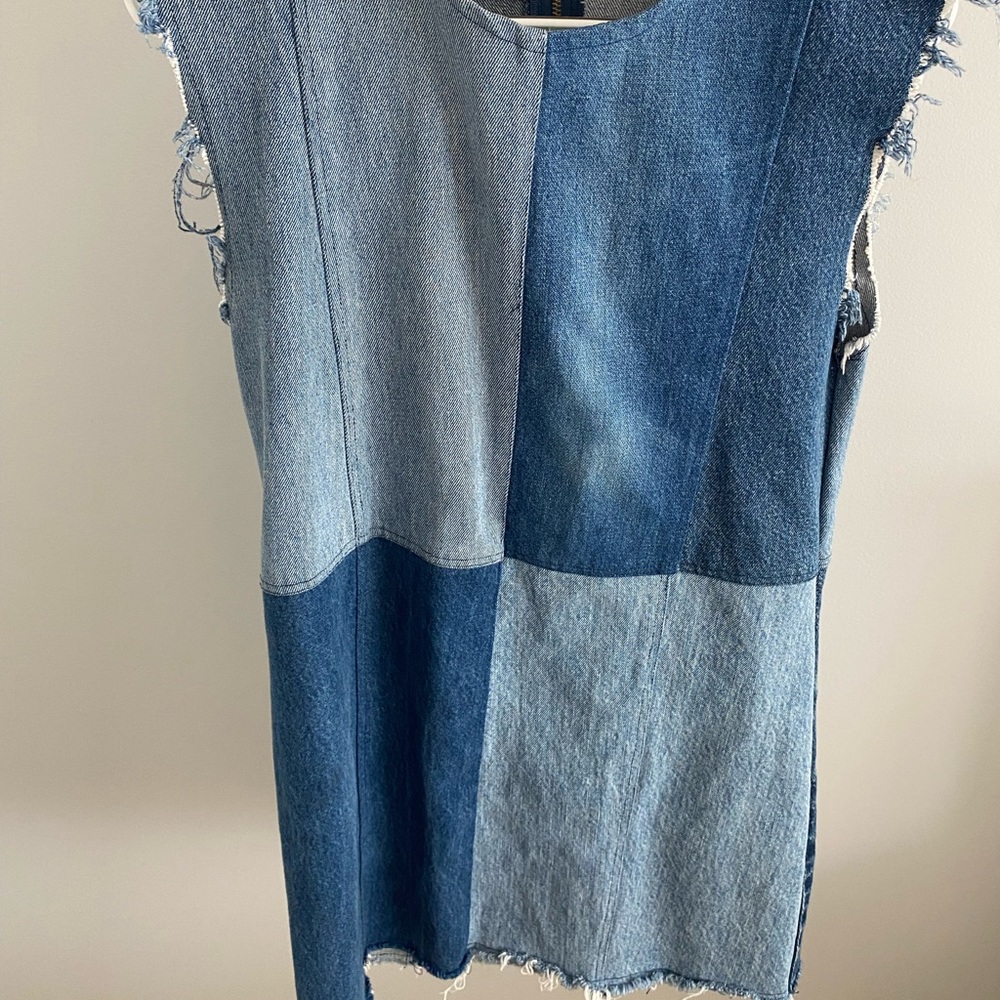 Denim mini dress